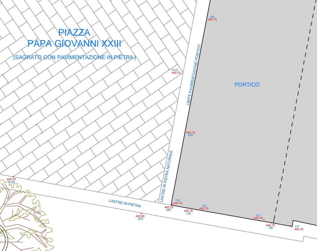 Geometra Quadrini Davide - Edificio di Culto - Planimetria - Dettaglio