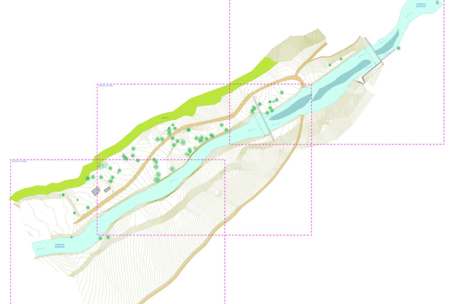 Geometra Quadrini Davide - Tratto di torrente con area limitrofa